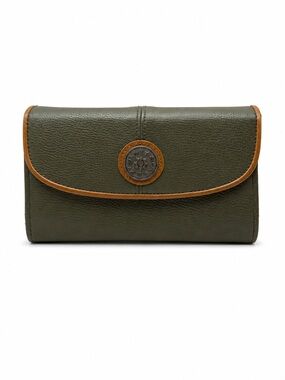 Vintage Roger Gimbel Accessories Olive Green Checkbook Wallet Organizer